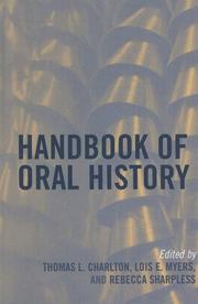 Cover of: The handbook of oral history