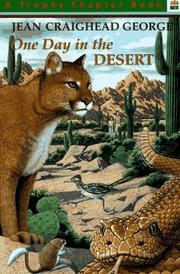 Cover of: One Day in the Desert (Trophy Chapter Book)
