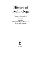 Cover of: History of Technology: 1995 (History of Technology)