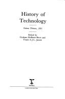 Cover of: History of Technology, 1991 (History of Technology)