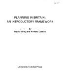 Cover of: Planning in Britain: An Introductory Framework