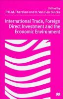 International trade, foreign direct investment and the economic environment : essays in honour of Professor Sylvain Plasschaert