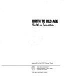 Health and disease : a second level course. Bk.5, Birth to old age : health in transition