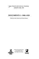 War, peace and social change : Europe 1900-1955. Documents 2 : 1925-1959