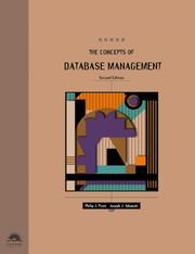 Cover of: Concepts of Database Management, Second Edition