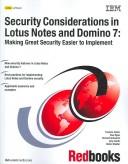 Security Considerations in Lotus Notes And Domino 7 by IBM Redbooks