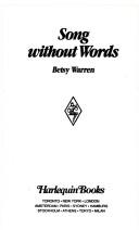 Cover of: Song Without Words