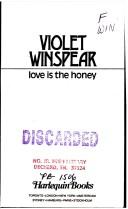 Cover of: Love is the honey