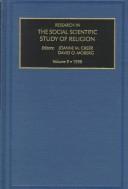 Cover of: Research in the Social Scientific Study of Religion, 1998 (Research in the Social Scientific Study of Religion)