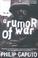 Cover of: A Rumor of War