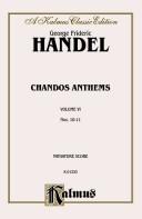 Cover of: Chandos Anthems: 10-the Lord Is My Light, 11-let God Arise (Two Versions), Kalmus Edition
