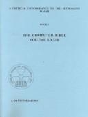 Cover of: A Critical Concordance to the Septuagint: Isaiah (The Computer-Generated Bible, Vol 73)