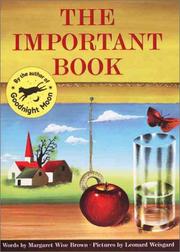 Cover of: The Important Book