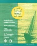 Cover of: 1999 digest of the LEOS Summer Topical Meetings: 26-30 July, 1999, Sheraton San Diego Hotel & Marina, San Diego, CA