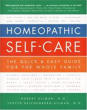 Cover of: Homeopathic self-care