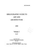 Cover of: Bibliographic Guide to Art and Architecture: 1995 (Bibliographic Guide to Art and Architecture)