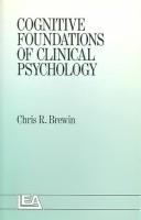 Cognitive foundations of clinical psychology