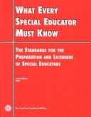 What every special educator must know by Council for Exceptional Children.