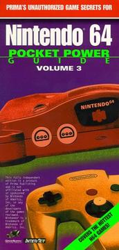 Cover of: Nintendo 64 Pocket Power Guide Volume 3: Unauthorized (Vvol 3)