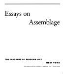 Cover of: Essays on Assemblage (Studies in Modern Art)