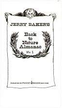 Cover of: Jerry Baker's Back to Nature Almanac No. 1