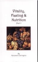 Cover of: Vitality, Fasting and Nutrition
