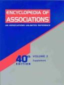 Cover of: Encyclopedia of Associations: An Associations Unlimited Reference Supplement (Encyclopedia of Associations, Vol 3: New Associations and Projects)