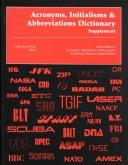 Acronyms, initialisms & abbreviations dictionary : a guide to acronyms, abbreviations, contractions, alphabetic symbols, and similar condensed appellations. Vol. 2