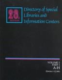 Cover of: Directory of Special Libraries and Information Centers: Geographic and Personnel Indexes (Directory of Speicial Libraries, 28th ed, Vol 2)