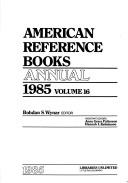 Cover of: American Reference Books Annual, 1985