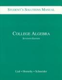 Cover of: College Algebra by Margaret L. Lial, E. John Hornsby, David I. Schneider