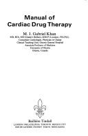 Manual of cardiac drug therapy