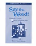 Cover of: Say the Word by Barbara Rosenberg Loss