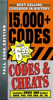 Cover of: Codes & Cheats Fall 2006 Edition: Over 15,000 Secret Codes