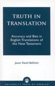 Truth in Translation by Jason David BeDuhn