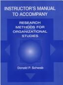 Cover of: Research Methods Inst.Manual/Disk