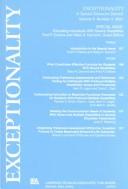 Cover of: Educating Individuals With Severe Disabilities: A Special Issue of exceptionality (Exceptionality)