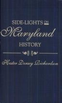 Cover of: Side-lights on Maryland History with Sketches of Early Maryland Families 2 vols.