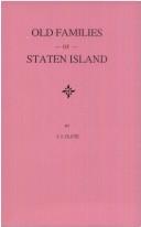 Cover of: Old Families of Staten Island
