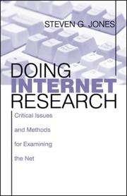 Cover of: Doing Internet Research: Critical Issues and Methods for Examining the Net
