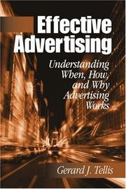 Cover of: Effective Advertising by Gerard J. Tellis