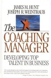Cover of: Coaching Manager by James M. Hunt, Joseph R. Weintraub