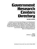 Cover of: Government Research Directory: Supplement