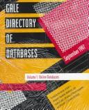 Cover of: Gale Directory of Databases: September 1997 (Gale Directory of Databases (2v))