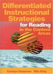 Cover of: Differentiated Instructional Strategies for Reading in the Content Areas
