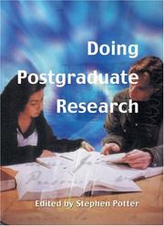 Doing postgraduate research