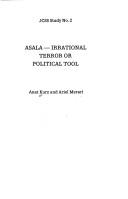 Cover of: Asala: Irrational Terror or Political Tool (Jcss Study, No 2)