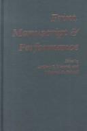 Print, manuscript & performance : the changing relations of the media in early modern England