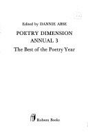 Poetry Dimension Annual by Dannie Abse