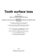 Tooth surface loss.